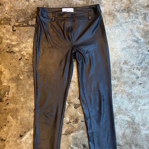 Faux Leather Mango Skinny Pants Size 25
